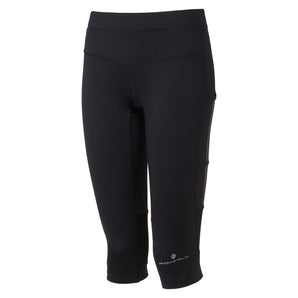 Ronhill Stride Stretch Capri  v1(Womens) - All Black