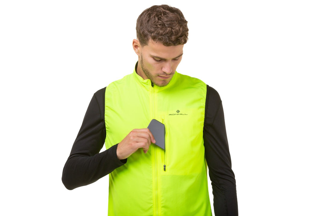 Ronhill Core Gilet (Mens) - Fluo Yellow/Black