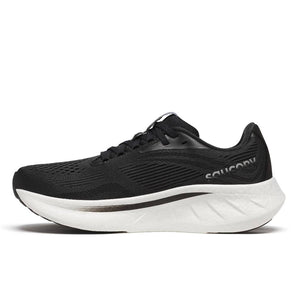 Saucony Ride 18 (Womens) - Black/White