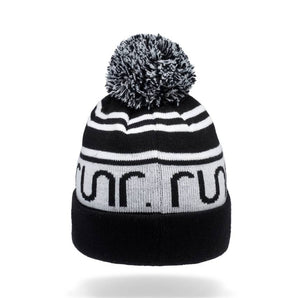 Runr Nordic Bobble Hat - Black & White