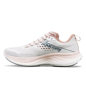 Saucony Ride 17 (Womens) - White/Lotus