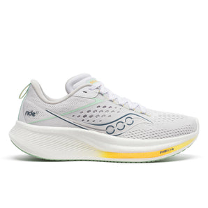 Saucony Ride 17 (Womens) - White/Peel