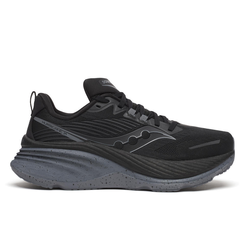 Saucony Hurricane 24 (Womens) - Black/Shadow