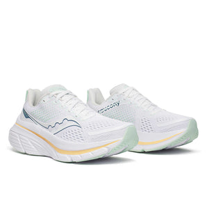 Saucony Guide 17 (Womens) - White/Peel