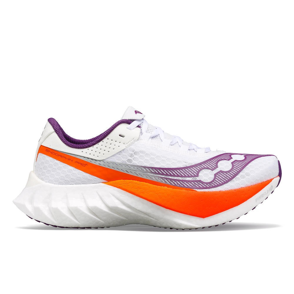 Saucony Endorphin Pro 4 (Womens) - White/Violet