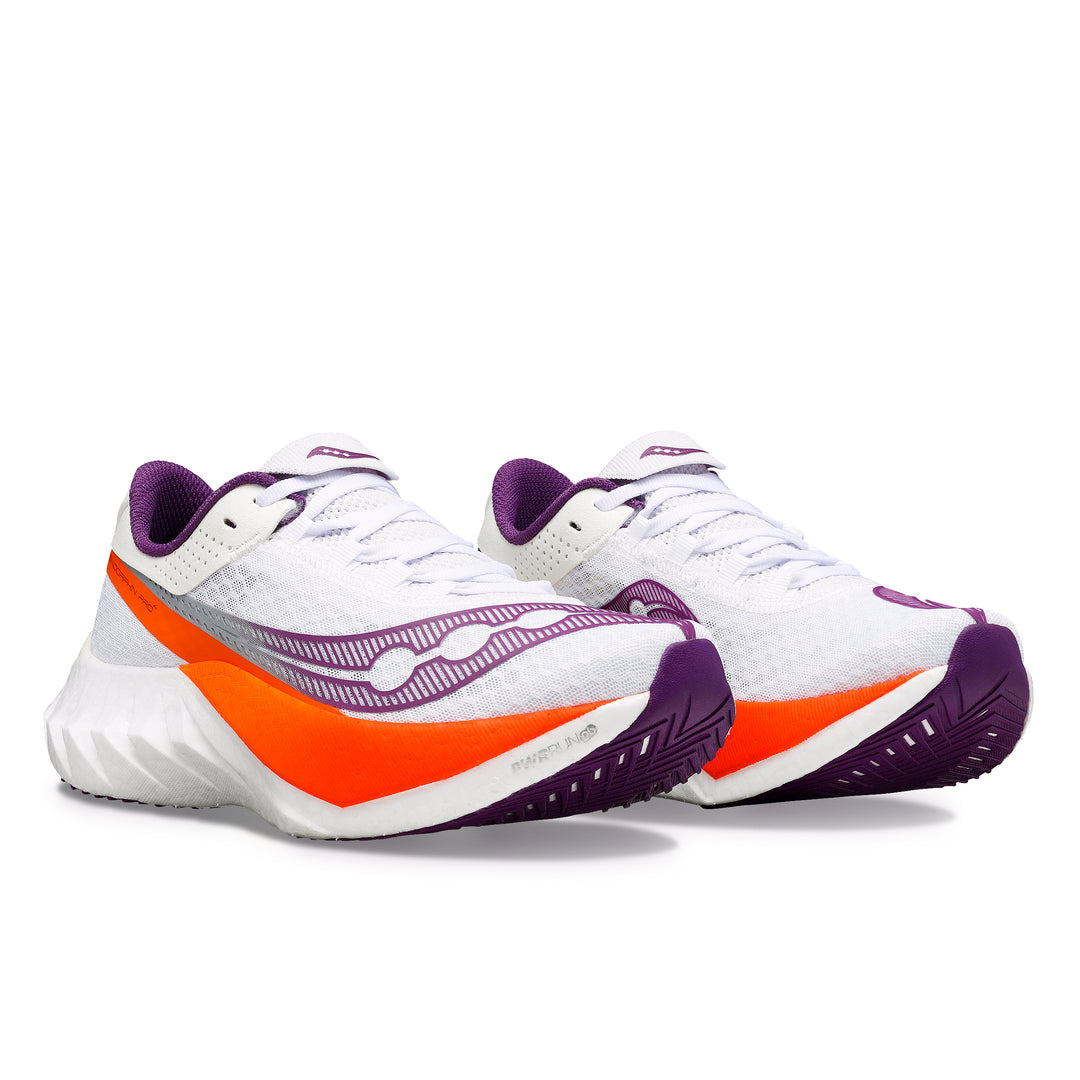 Saucony Endorphin Pro 4 (Womens) - White/Violet