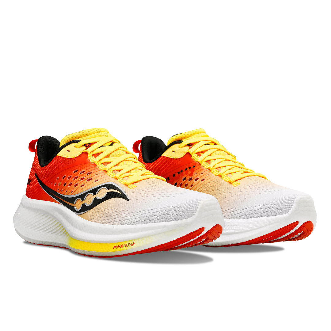 Saucony Ride 17 (Mens) - White/Vizi Gold