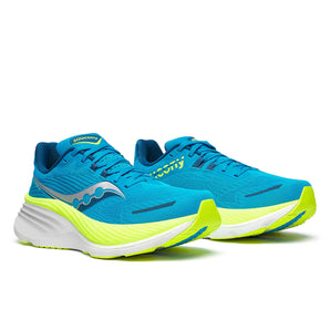 Saucony Hurricane 24 (Mens) - Vizi Blue/Citron