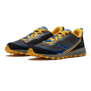 Saucony Peregrine 11 Shield Grey/Blue/Gold Jr Boys