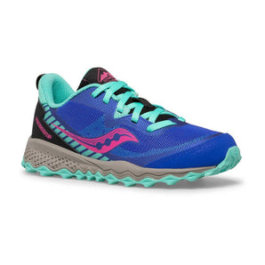 Saucony Peregrine 11 Shield Blue/Turquoise Jr Girls