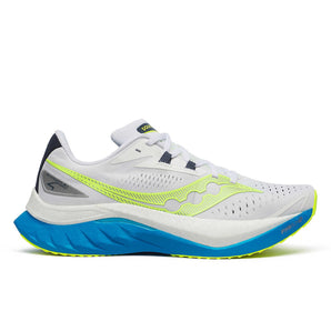 Saucony Endorphin Speed 4 (Mens) - White/Vizi Blue