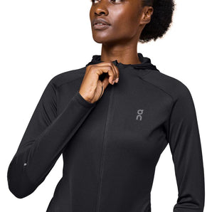 On Running Climate Zip Hoodie (Womens) - Black