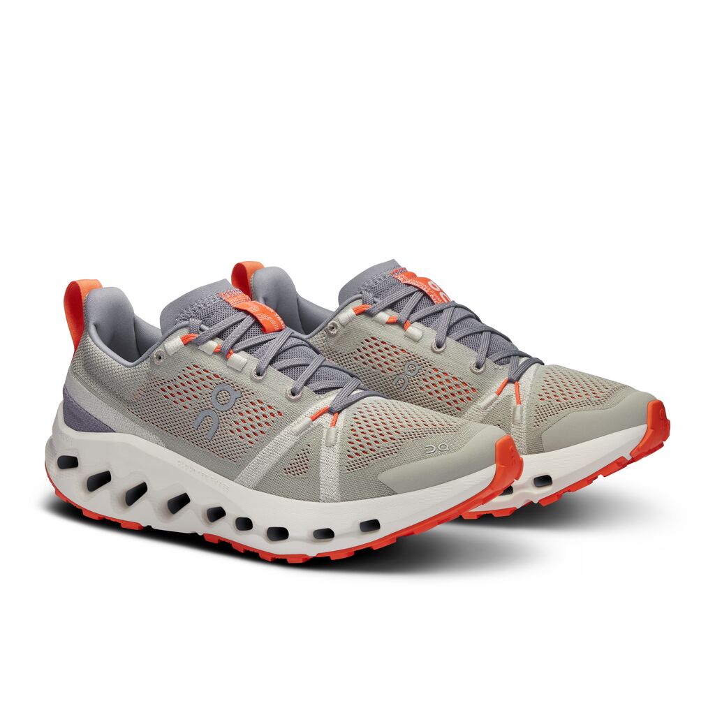 On Running Cloudsurfer Trail (Womens) - Fossil/Ivory