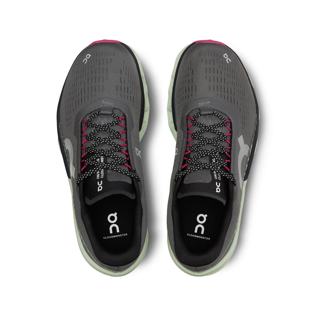 On Running Cloudmonster 2 (Womens) - Asphalt/Lima