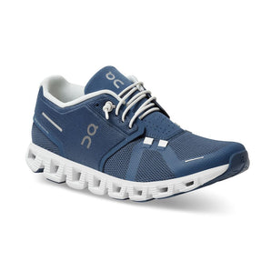 On Running Cloud 5 (Women's) - Denim/White