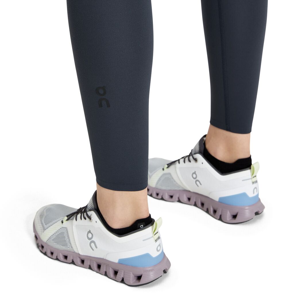 On Running Movement Tights Long (Womens) - Navy/Stratosphere