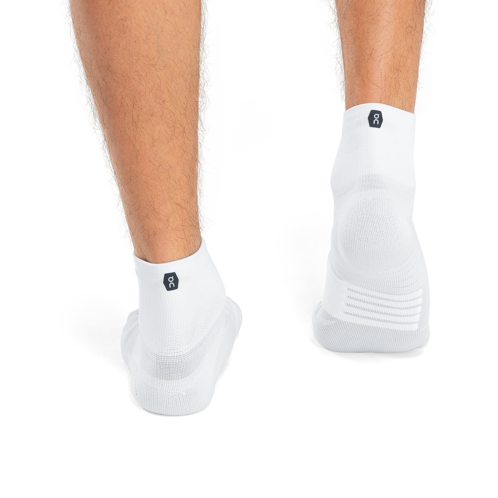 Mid Sock (Mens) - White/Ivory - RunActive