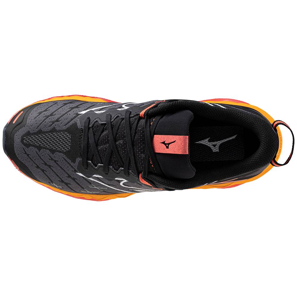 Mizuno Wave Mujin 10 (Womens) - Black/Cayenne/Nasturtium