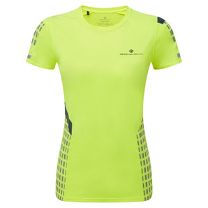 Ronhill Tech Afterhours S/S Tee (Womens) - Fluo Yellow/Charcoal/Reflective