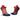 Active Socklet Min - Burgandy/Orange - RunActive