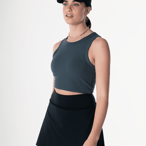 Gym+Coffee Base Skort - Black