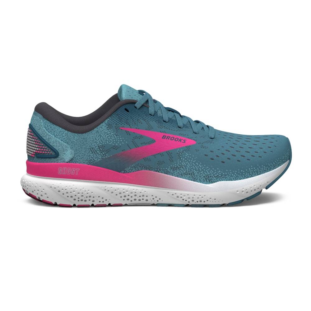 Brooks Ghost 16 (Womens) - Blue/Pink/Moroccan Blue