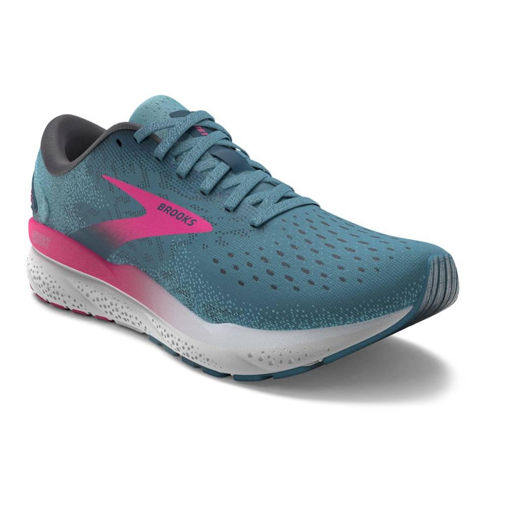 Brooks Ghost 16 (Womens) - Blue/Pink/Moroccan Blue