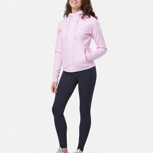 Gym+Coffee Chill Zip Hoodie (Womens) - Baby Pink