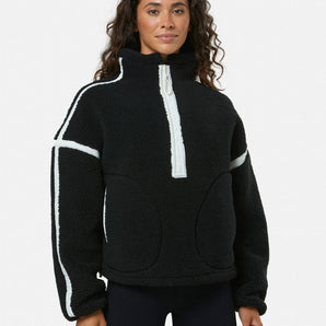 Gym+Coffee Industry Half Zip (Womens) - Black