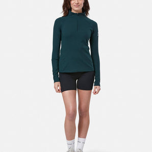 Gym+Coffee Relentless 1/4 Zip (Womens)  - Moss Green