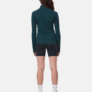 Gym+Coffee Relentless 1/4 Zip (Womens)  - Moss Green