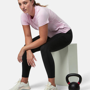 Gym+Coffee Relentless Tee (Womens) - Baby Pink