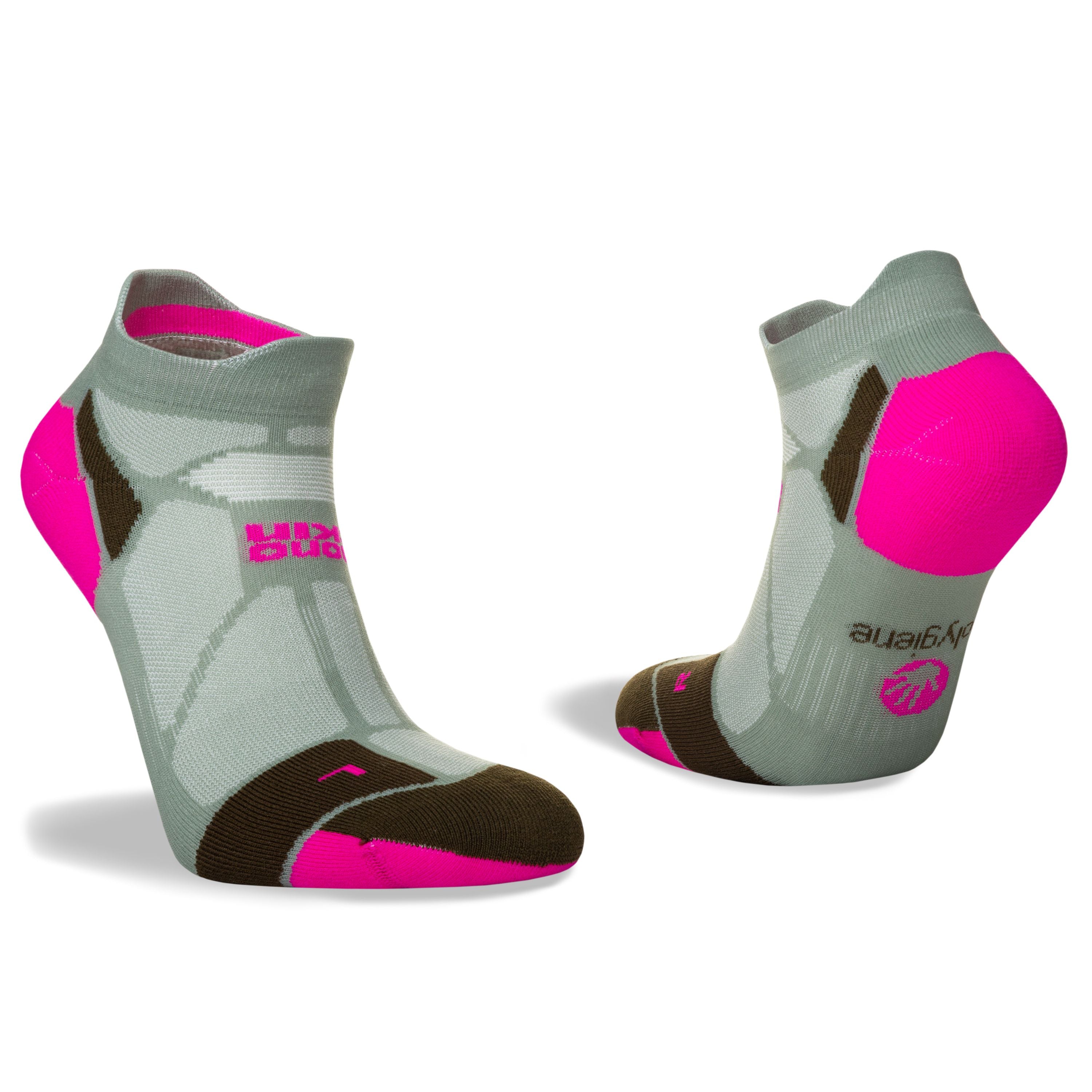 Marathon Fresh Socklet Min - Sage/Fluo Pink - RunActive