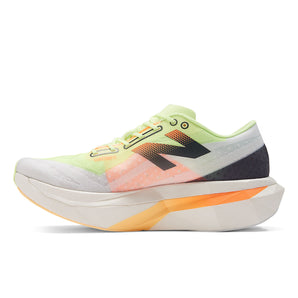 New Balance FuelCell SuperComp Elite v4 (Mens) - White with bleached lime glo and hot mango