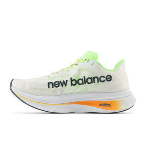 New Balance FuelCell SuperComp Trainer v2 (Mens) - White with bleached lime glo and hot mango