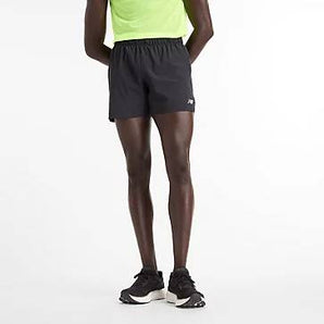 New Balance Race Short 5 Inch (Mens) - Black