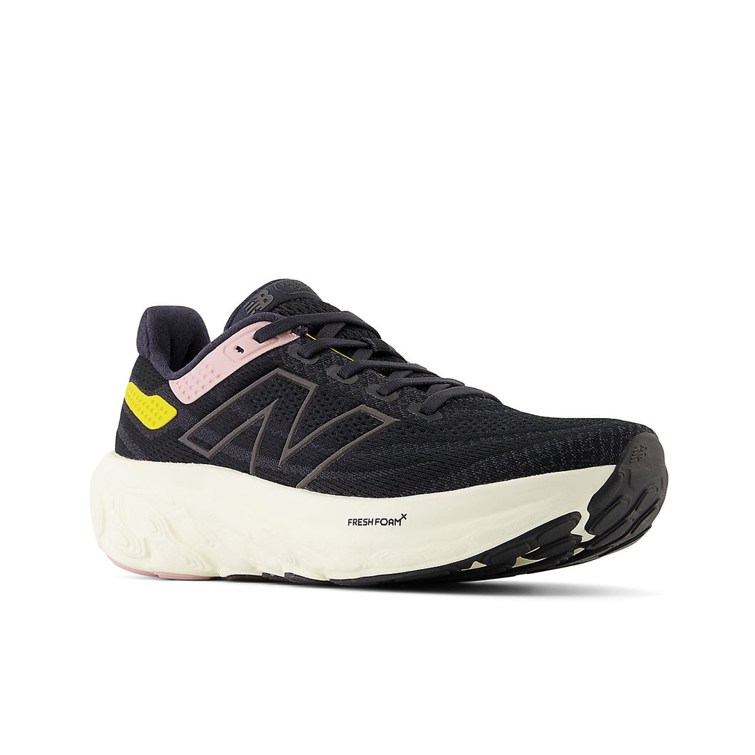 New Balance Fresh Foam X 1080 v13 Wide (Womens) - Black with orb pink and ginger lemon