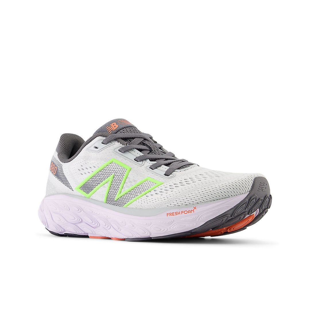 New Balance Fresh Foam X 880 v14 (Womens) - Grey matter with taro and bleached lime glo