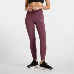 New Balance Sleek High Rise Legging 27" (Womens) - Fadedplu