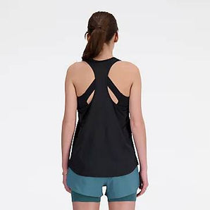 New Balance Athletics Tank (Womens) - Black Heather