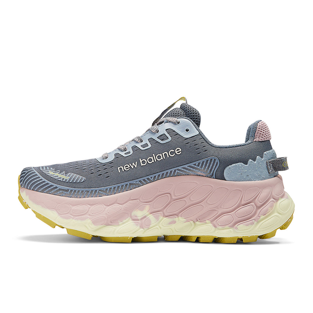 New Balance Fresh Foam X More Trail v3 (Womens) - Arctic grey with orb pink and tea tree