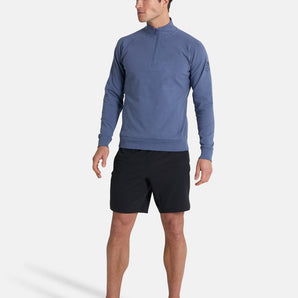 Gym+Coffee Essential Half Zip (Mens) - Thunder Blue