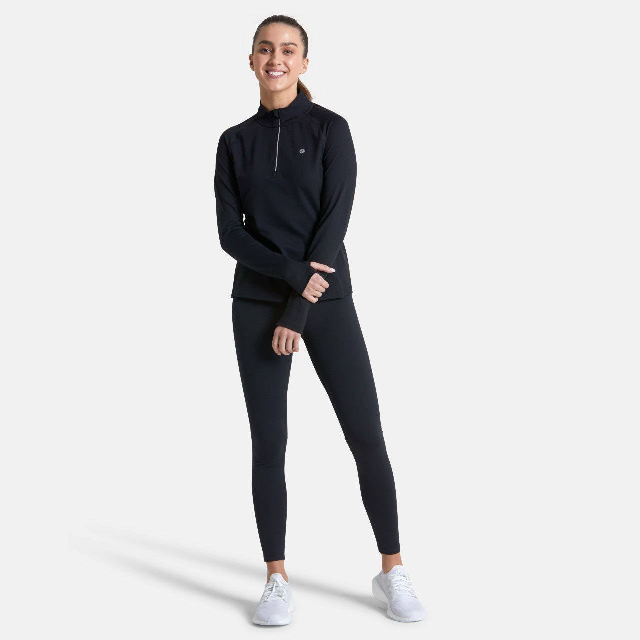 Gym+Coffee Relentless Quarter Zip (Womens) - Black – Prosportswear