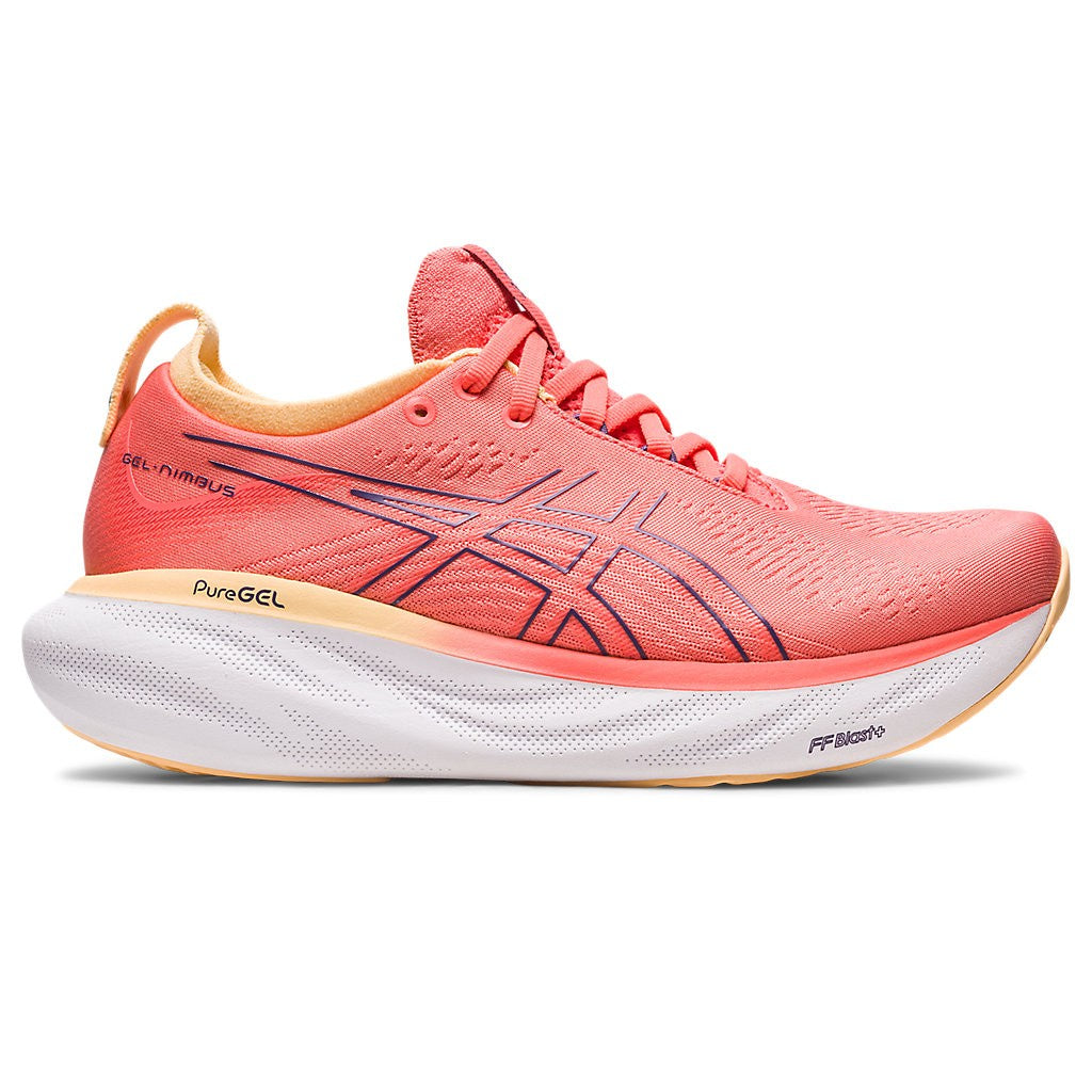 Asics Gel Nimbus 25 Womens Papaya Dusty Purple Prosportswear