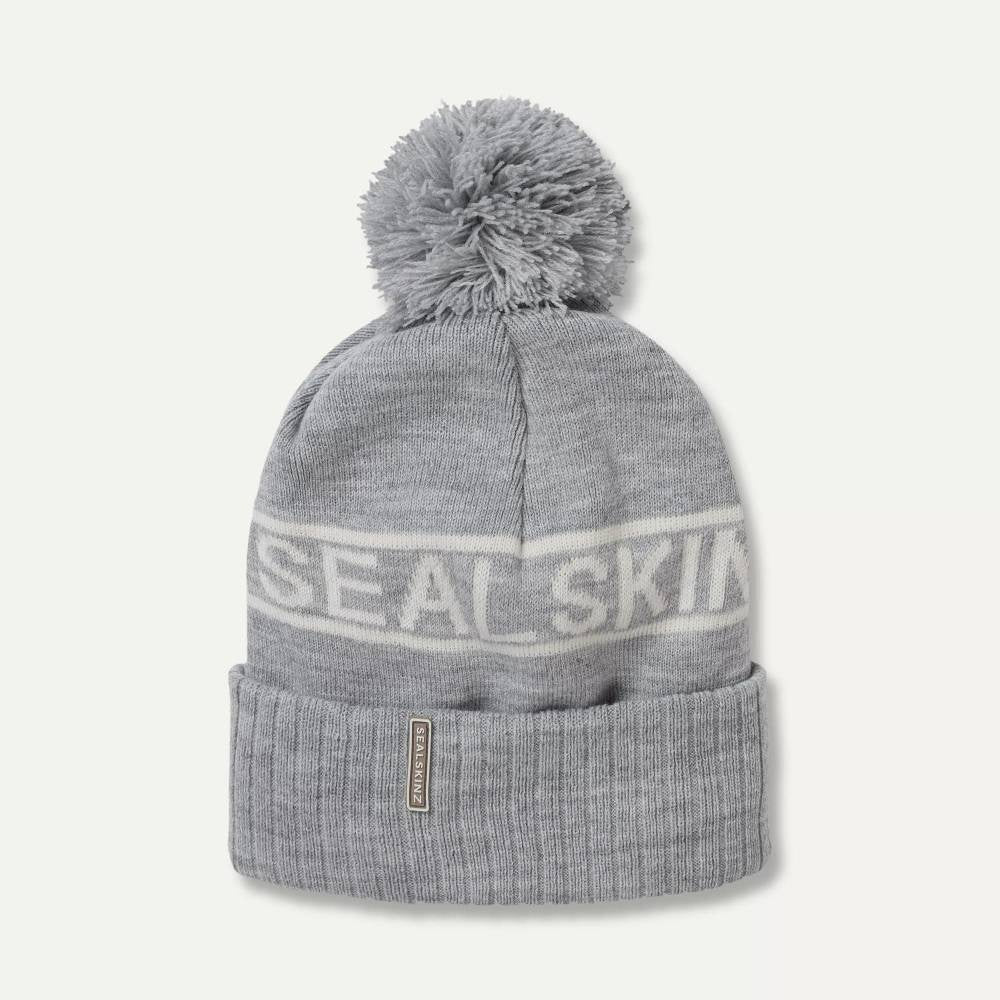 Sealskinz Waterproof Cold Weather Icon Bobble Hat - Grey