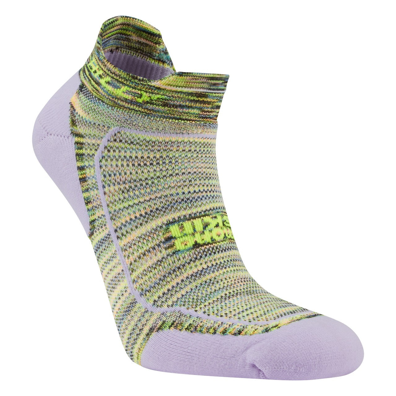 Active Socklet Minimum Cushioning - Lilac/Fluo Yellow - RunActive