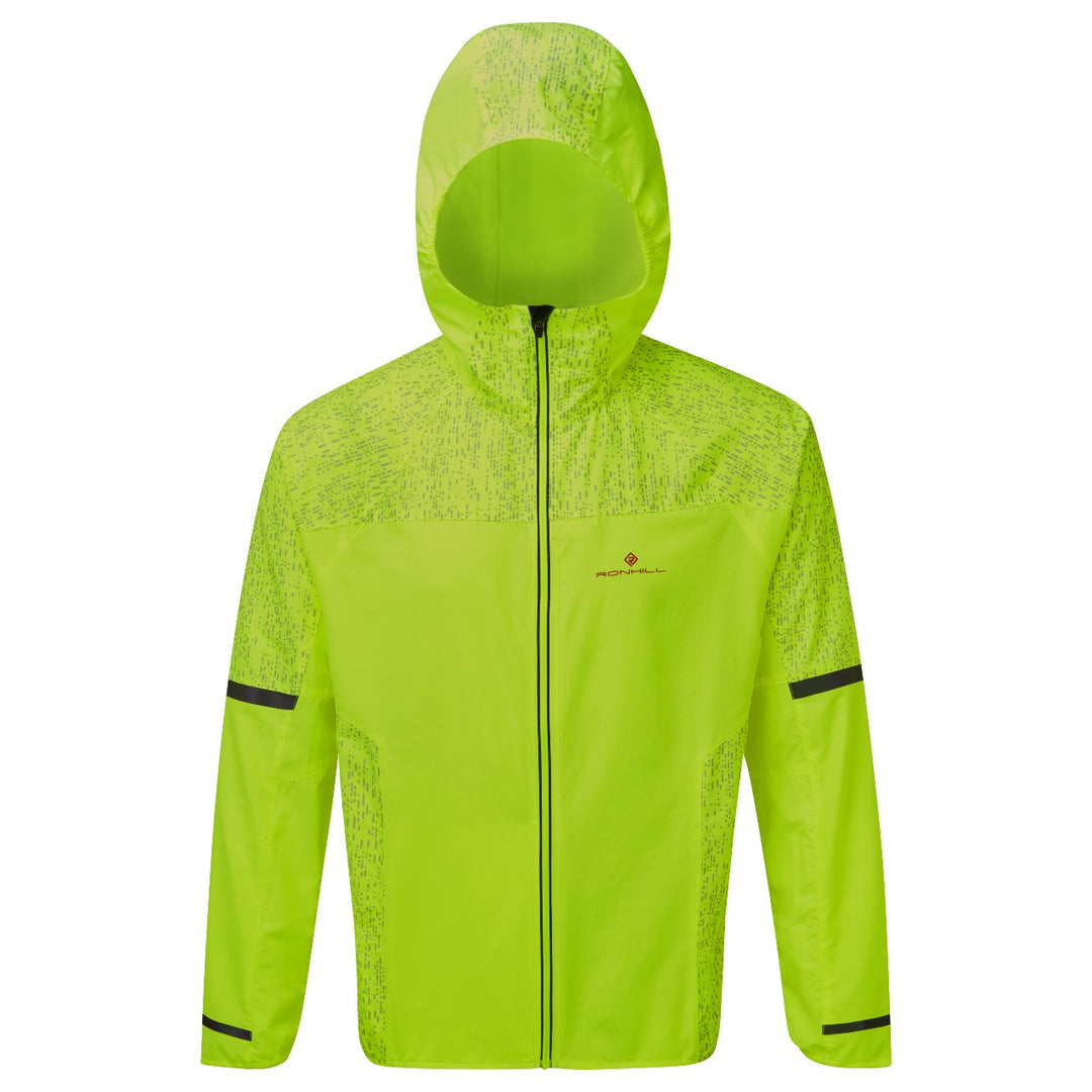 Ronhill Life Night Runner Jacket (Mens) - Fluo Yellow/Flame/Reflect