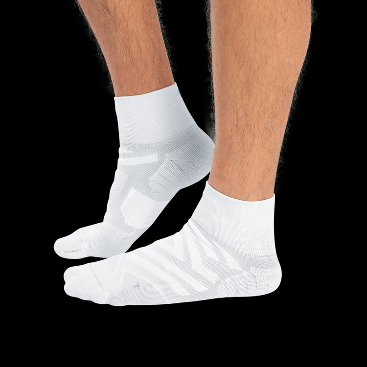 Mid Sock (Mens) - White/Ivory - RunActive