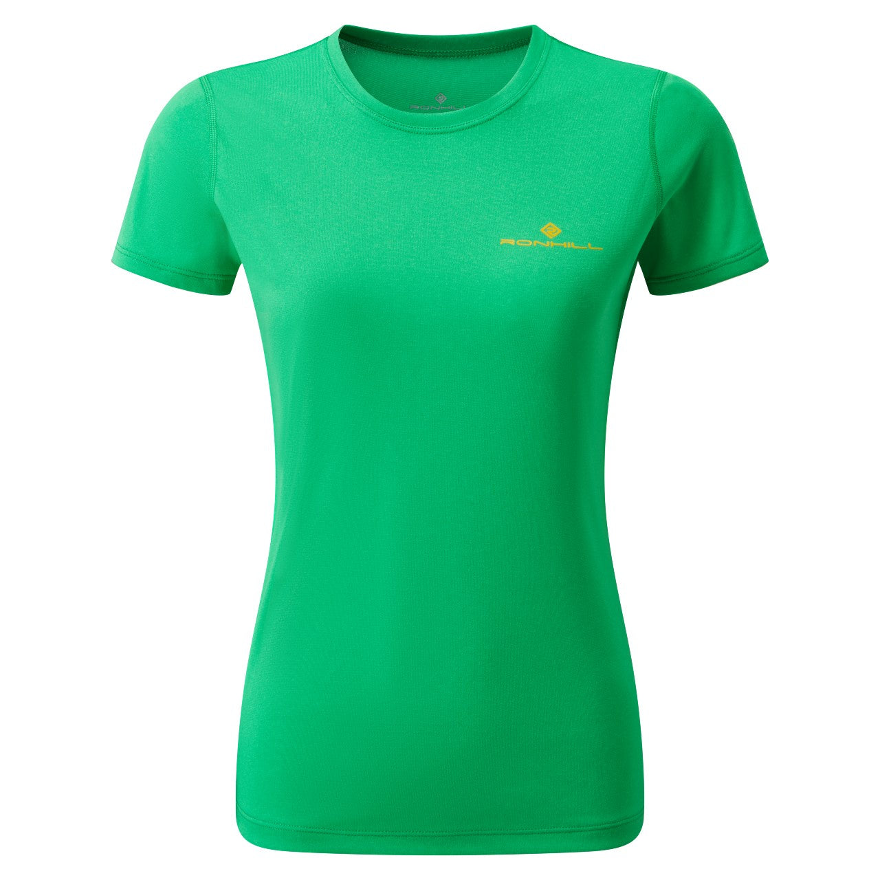 Core Short Sleeve Tee (Womens) - Bright Green/Solar - RunActive