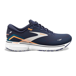 Brooks Ghost 15 (Men's) - Peacoat/Blue/Orange Pop